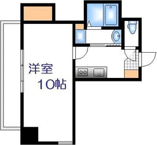 エイトバレー40平和大通り【9階】の間取り