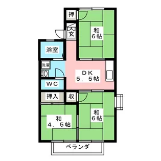 ベルデューラ板橋 B棟【2階】の間取り