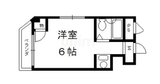 ベルビュー花屋町【5階】の間取り