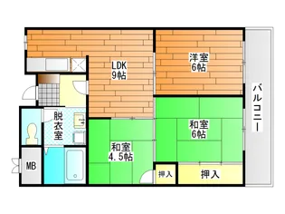 ドムールゆうむら【3階】の間取り