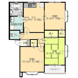 群馬県太田市大原町【アパート】の間取り