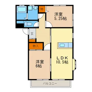 石幸ハイツ【1階】の間取り