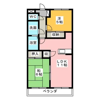 M-COURT11【2階】の間取り