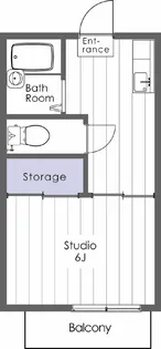 コーポみずくぼB棟【2階】の間取り