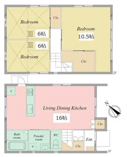 静岡県浜松市中央区広沢2【一戸建】の間取り