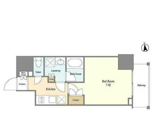 エスタート三田【8階】の間取り