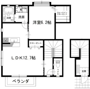 ヴィラコート和田1【2階】の間取り