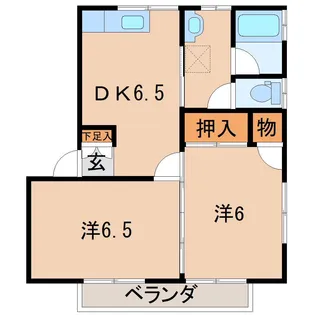 シルクハイム【1階】の間取り