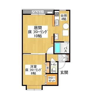 アンビエンテ大内【1階】の間取り