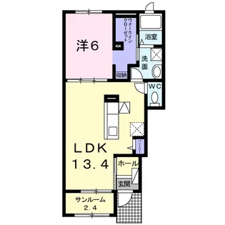 カノン【1階】の間取り