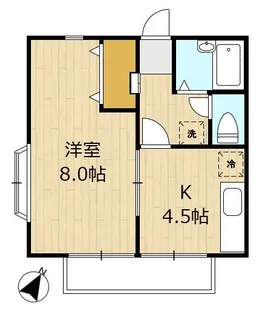 第2クボタハイツ【2階】の間取り