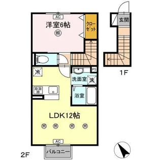 D-ROOM高良【2階】の間取り