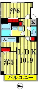 東京都江東区毛利2【マンション】の間取り