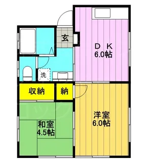 柴崎レジデンス【2階】の間取り