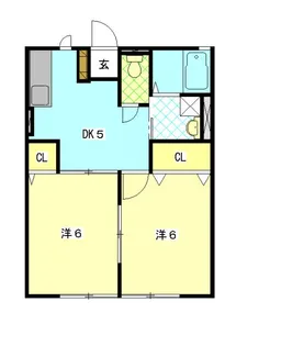 シティハイムM21【1階】の間取り