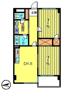 第5サクママンション【4階】の間取り