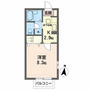 エスポワール長町南【1階】の間取り