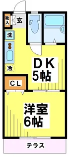 東京都調布市深大寺北町1【アパート】の間取り