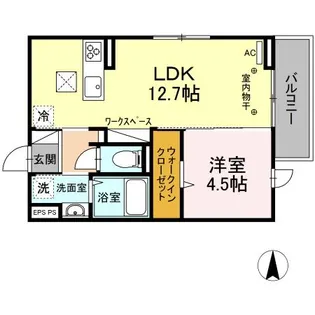 グラシア【2階】の間取り