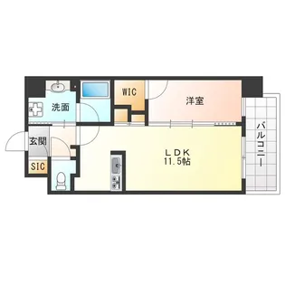 大阪府大阪市福島区吉野4【マンション】の間取り