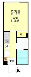 CFジオーレ小岩クレスト【2階】の間取り