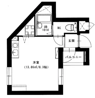 東京都小金井市東町4【マンション】の間取り