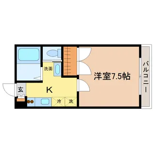 イーストアベニュー【2階】の間取り