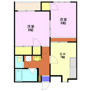 グランバトー【1階】の間取り