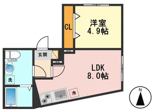 レピュア青砥レジデンス【1階】の間取り
