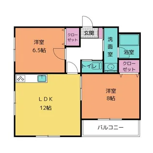 メゾンコリーヌ【2階】の間取り