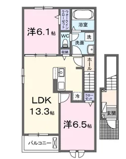 アヴェニール【2階】の間取り