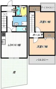 愛知県名古屋市港区善進本町【一戸建】の間取り