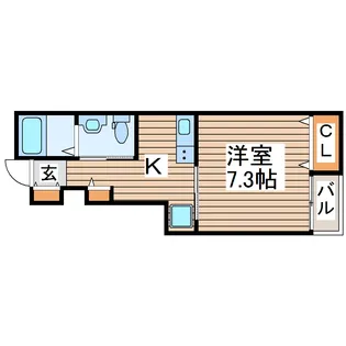 グランドソレイユ小松島【1階】の間取り
