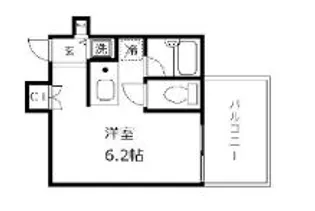 シンシア三田慶大前【5階】の間取り