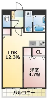 リスタジォーネ迎町【4階】の間取り