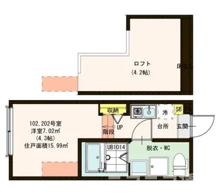 ハーモニーテラス篠崎【1階】の間取り