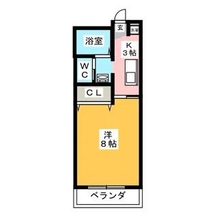 セジュールアイピー【1階】の間取り