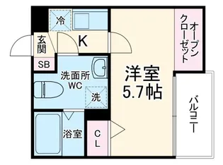 MQuarto草加II【2階】の間取り