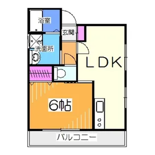 シェモア堺【1階】の間取り