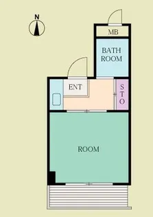 松月マンション【4階】の間取り