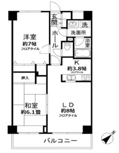 N-flats 横浜大岡【2階】の間取り