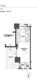 パークキューブ笹塚【3階】の間取り