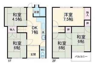大阪府門真市新橋町【一戸建】の間取り