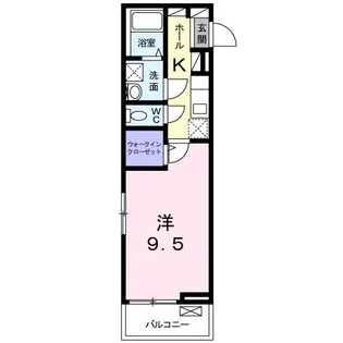 カレント カシマ【1階】の間取り