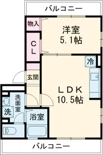 パーチェメゾン明日香【3階】の間取り