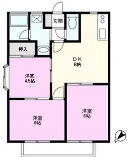 TIハイツ【1階】の間取り