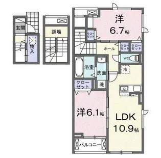 プルプレア【3階】の間取り