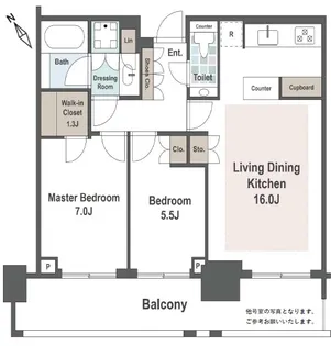 パークコート六本木ヒルトップ【14階】の間取り