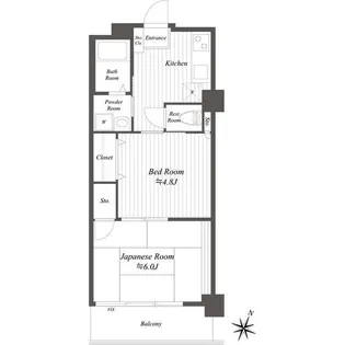 サウスウインド相模大野【3階】の間取り
