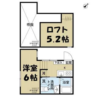 KAHALE越谷【2階】の間取り